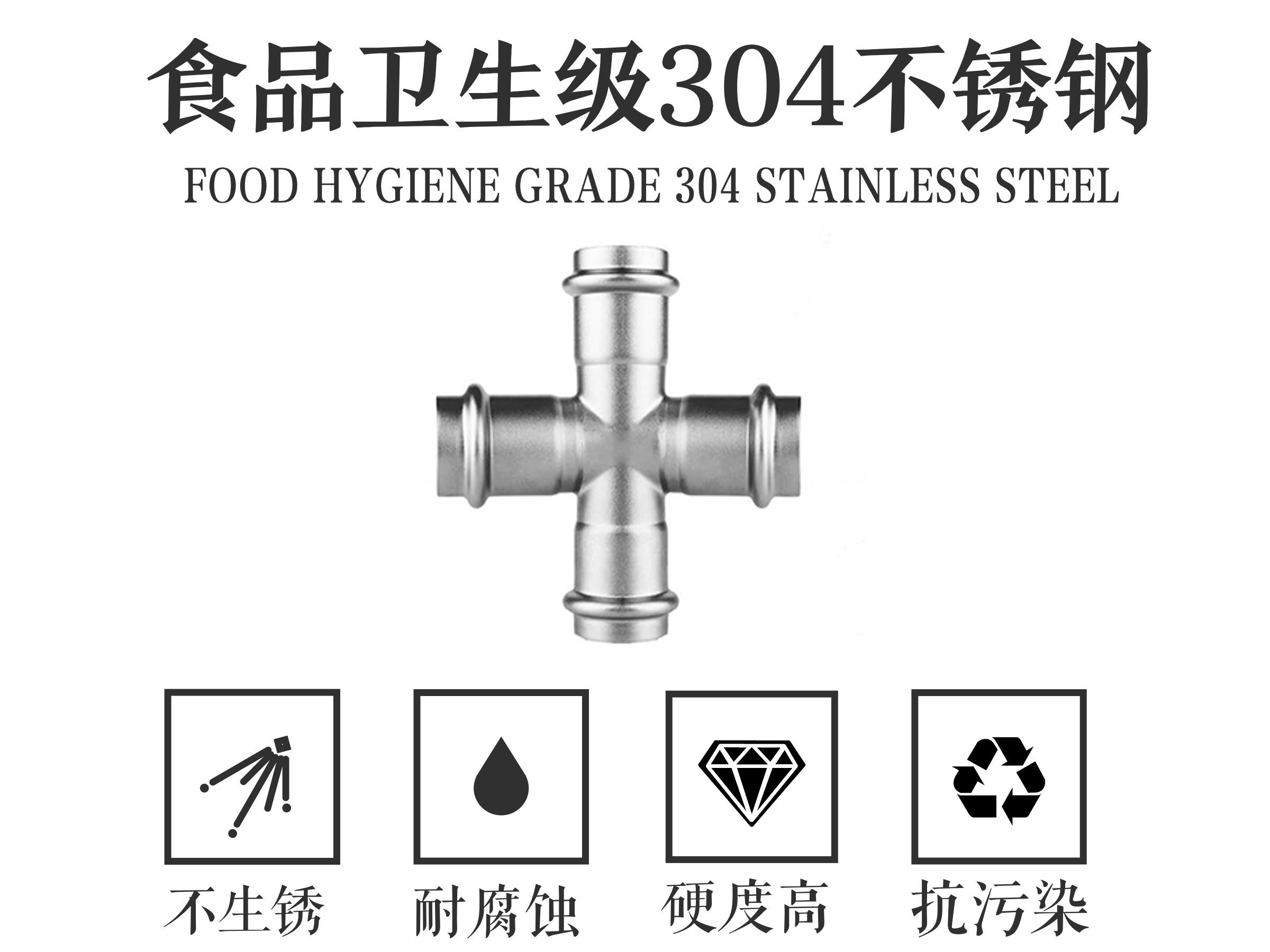 大銘不銹鋼等徑四通